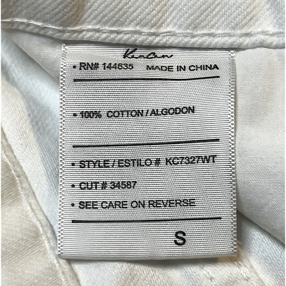 KanCan White Distressed Denim Shorts - Picture 8 of 10